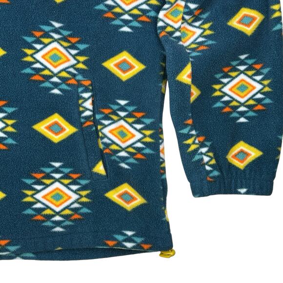 Massive Outdoor Fleece Hoodie Pullover Mens Size XL Aztec Southwestern Gorpcore - Picture 2 of 10